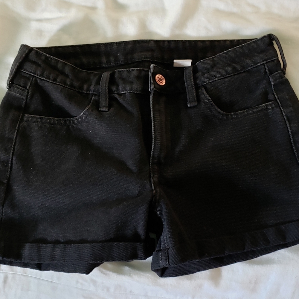 H&M Black Denim Shorts